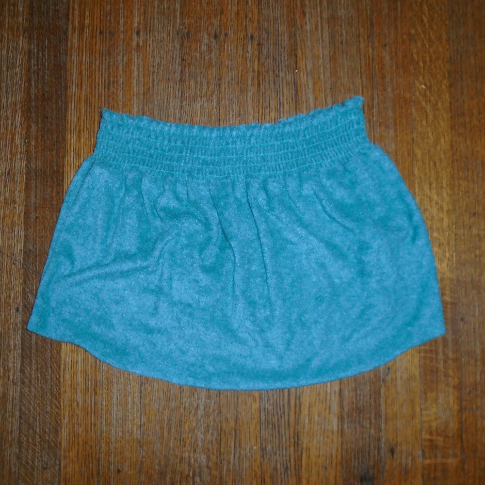 UO Project Social T Canary Blue Mini Skirt